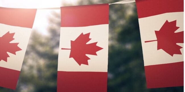 CanadaDay Canada Day Celebrations - Canada flag garland